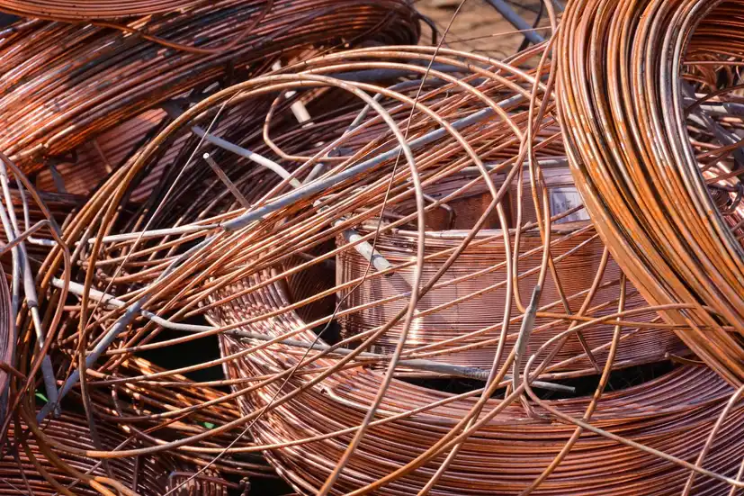 Tangled copper wire scrap ready for recycling in Brisbane